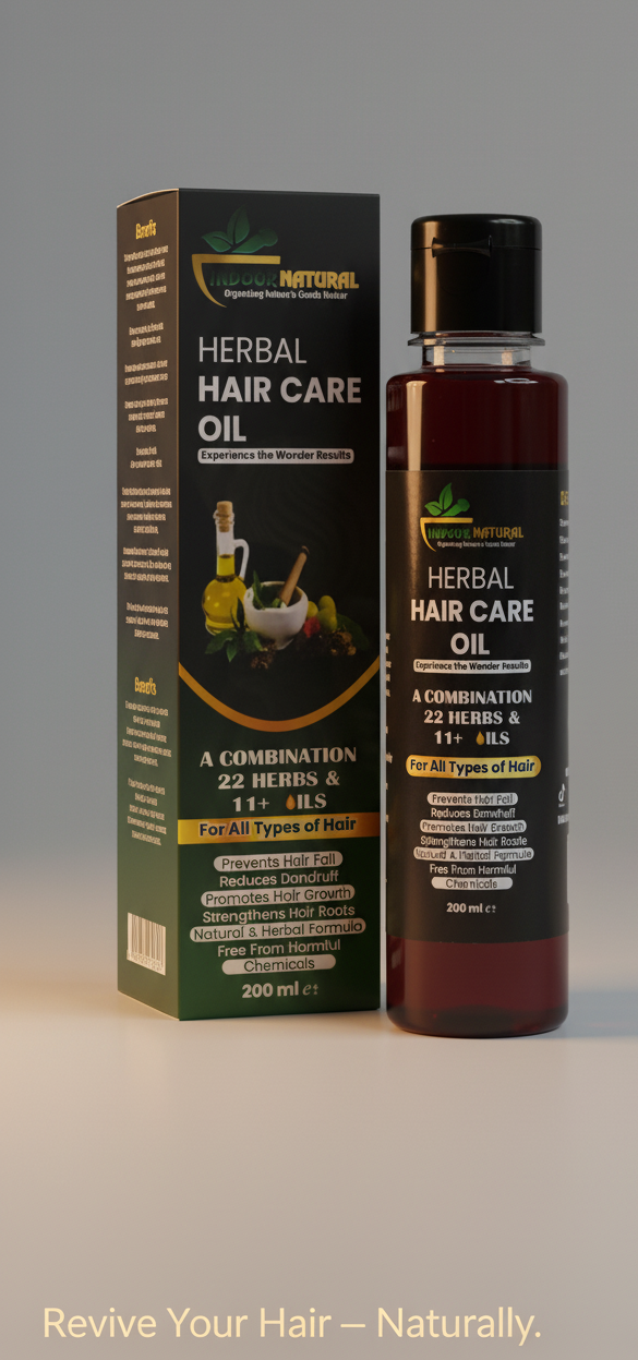 INDOOR NATURAL herbal hair oil